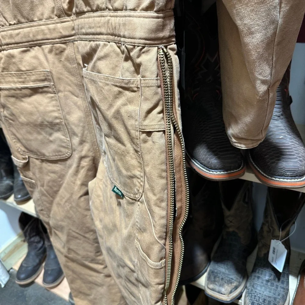 Berne Insulated Coveralls Medium Short Heavyweight Workwear Brown